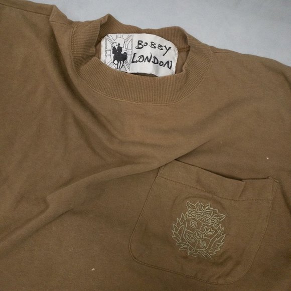 𝅺Vintage Bobby London Oversized Mens Baggy Long Sleeve Shirt 70s Size Med… - Picture 2 of 4